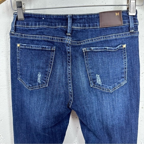 Mango Size 28 Uptown Slim Fit Push Up Distressed Stretch Jeans - Picture 7 of 13